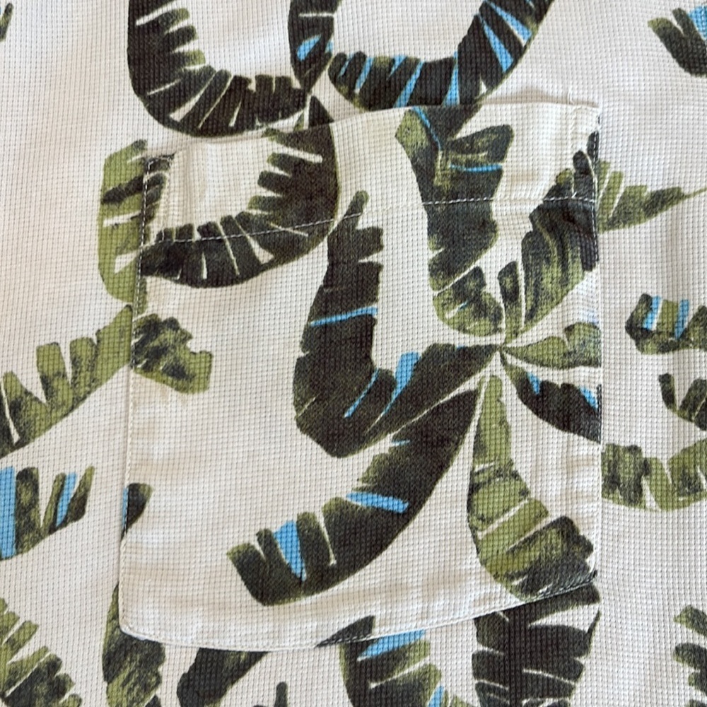 🎈COLUMBIA XCO Silk Tropical Escape Palm Short Sleeve Hawaiian Shirt - Picture 4 of 12